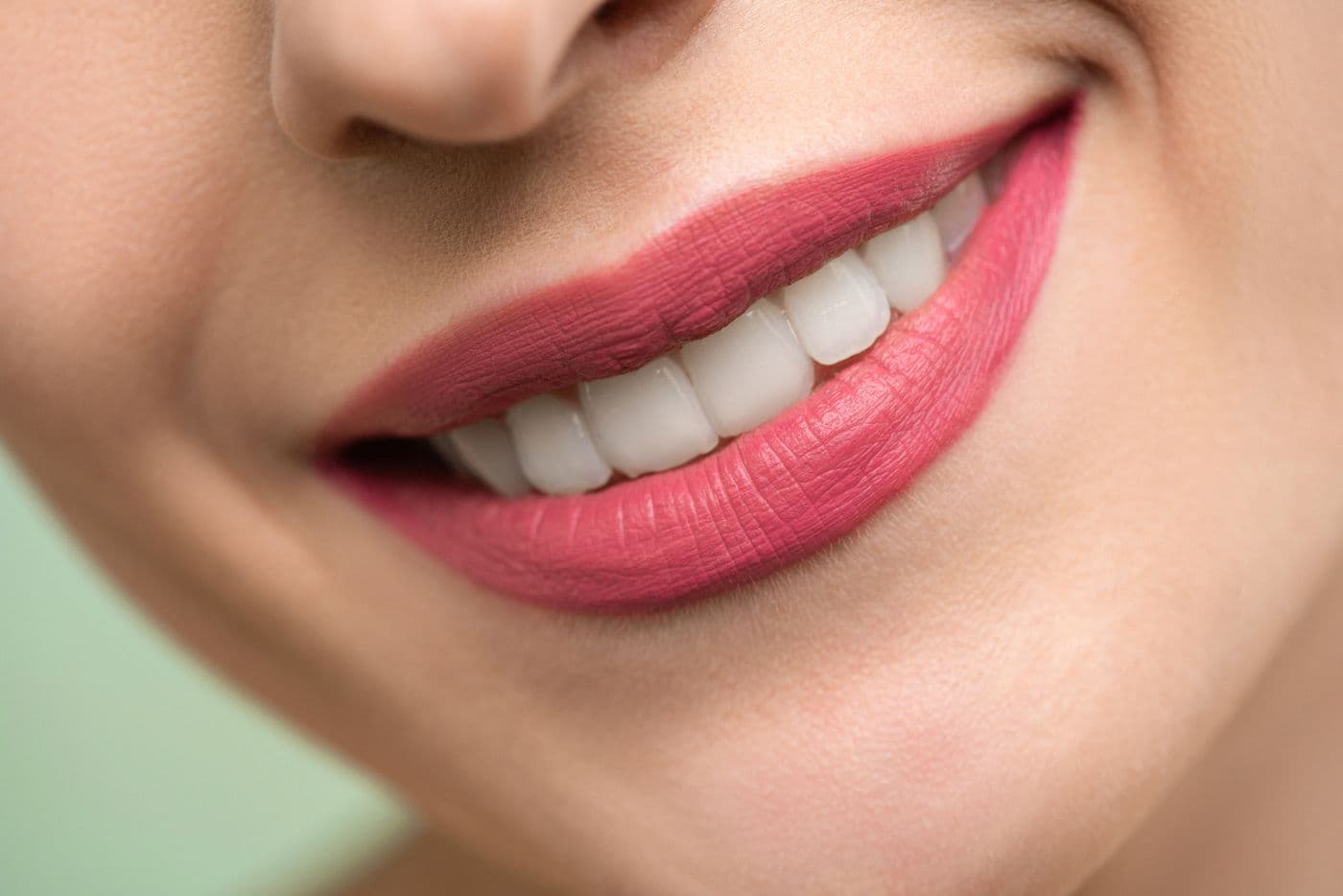 Close-up of healthy, smooth-looking skin